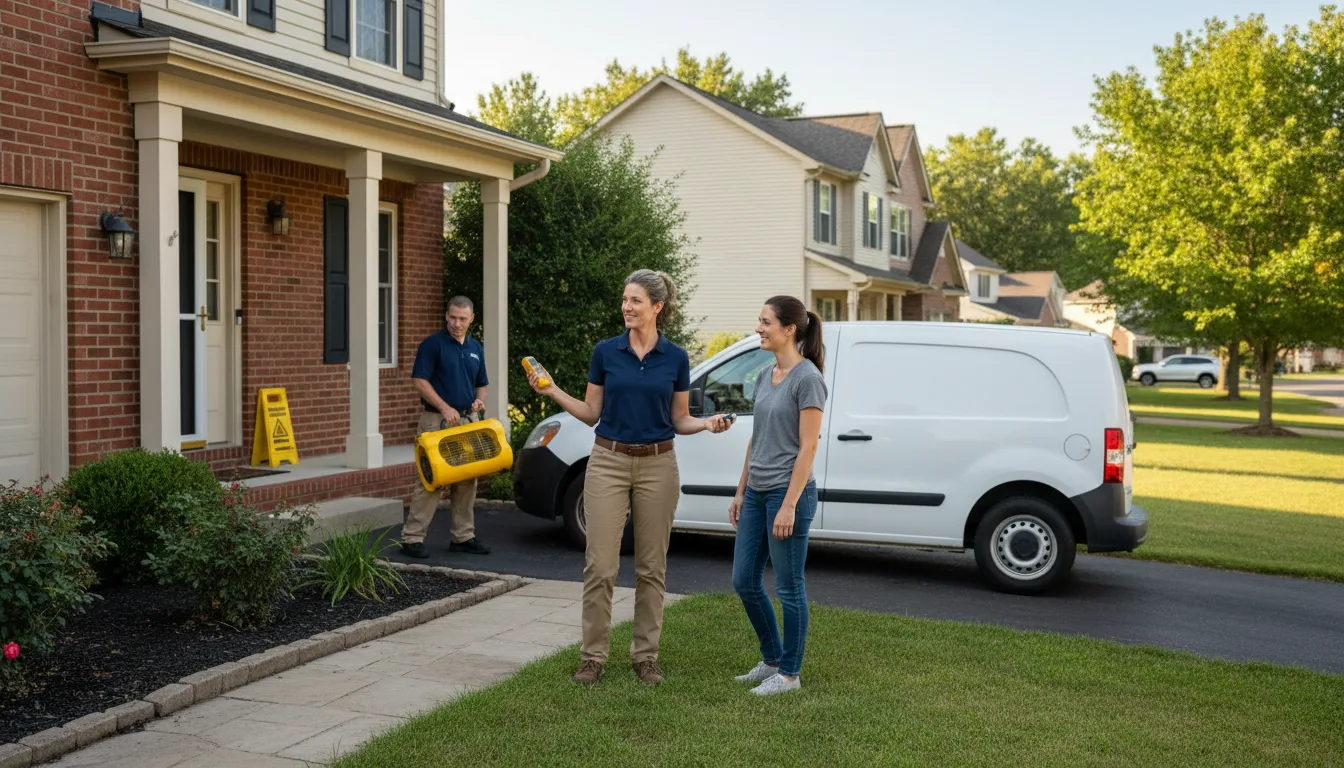 Residential water damage restoration in Benezett, PA